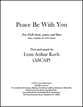 Peace Be With You SAB choral sheet music cover